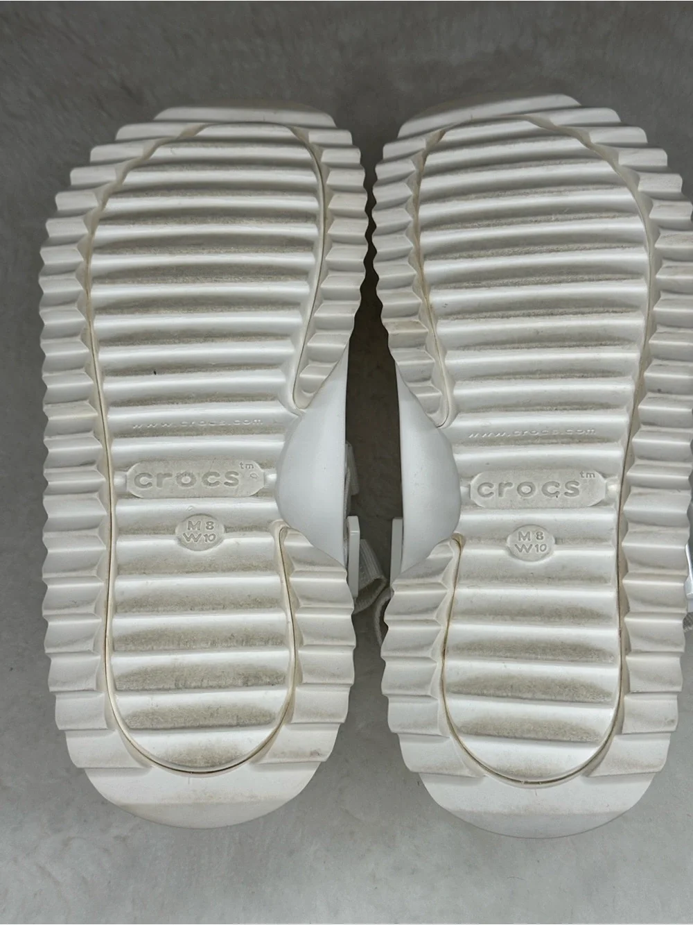 Crocs Classic Hiker Platform Clogs 'White' Size 8 men 10 women UNISEX